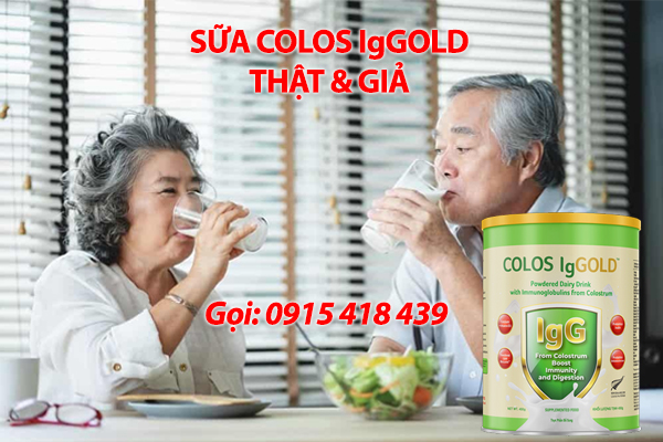Sữa Colos IgGold thật và giả làm sao phân biệt
