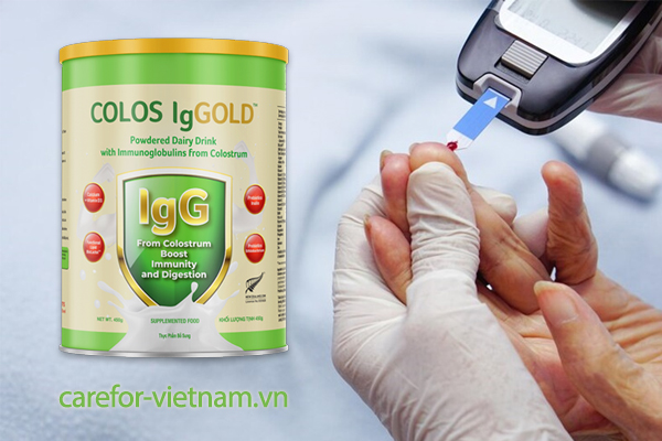 Người bị tiểu đường uống sữa non Colos Iggold được không?