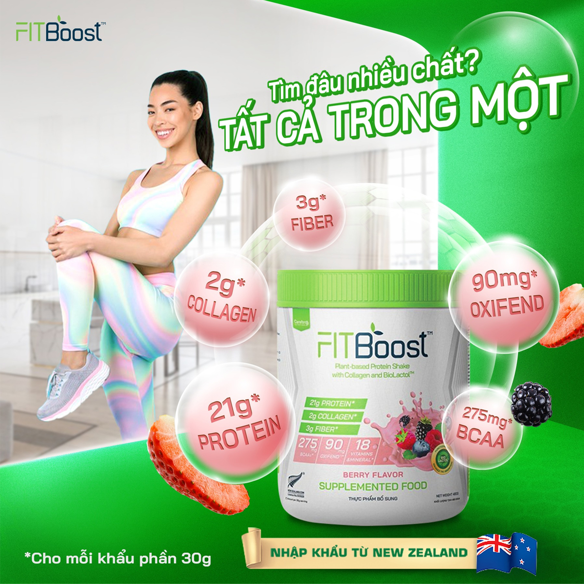 Thành phần dinh dưỡng của sữa FITBoost